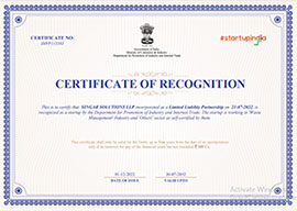 Certificate of Recognition